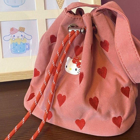 Portable Shoulder Crossbody Bucket Bag Mini Tote Bag-TB00073-Veeddydropshipping