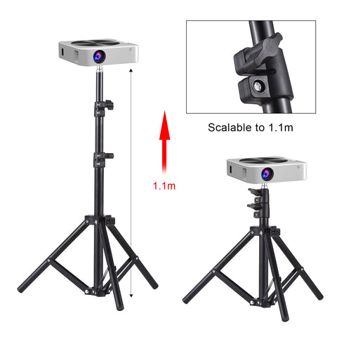 Projector Tripod Stand Universal Projector Bracket Portable Aluminum Alloy -CE00789-Veeddydropshipping