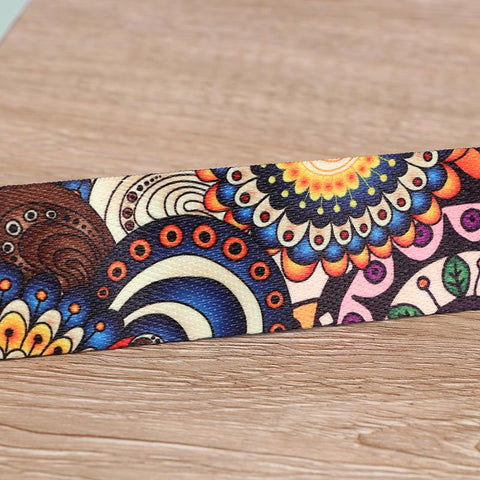 Colored Printed Adjustable Yoga Belt Yoga Stretch Belt Washable-OS01482-Veeddydropshipping