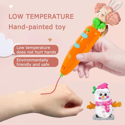 Wireless Carrot 3D Printing Pen-CO01258-Veeddydropshipping