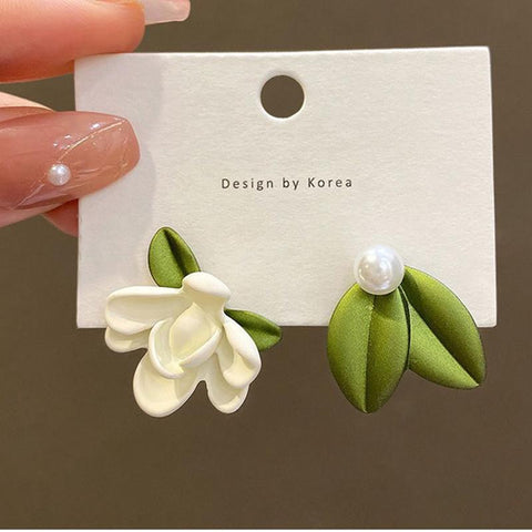 pearl  Stud Earrings  Flower  Earrings Ins Girl New Fashion -JW01454-Veeddydropshipping