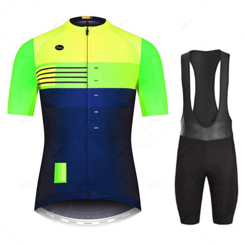 2023 Team Cycling Jersey Sets Summer Short Sleeve Bicycle Breathable Men MTB Bike -OS01075-Veeddydropshipping