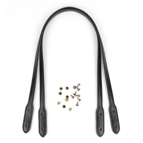 Leather Handle Lady Shoulder Bag Plain Weave Handle Strap Band-BS00732-Veeddydropshipping