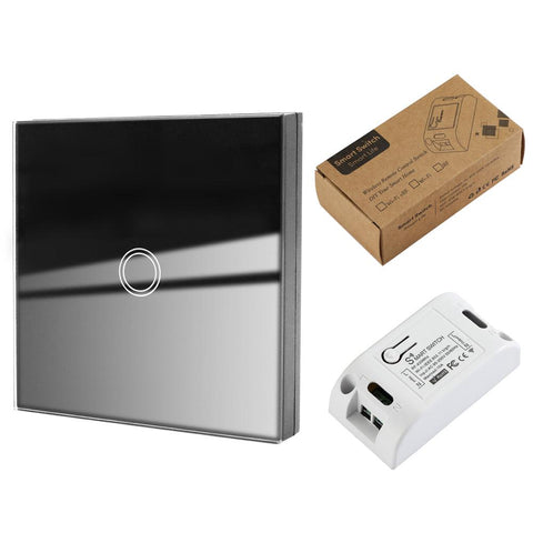 Tuya Smart APP WiFi Touch Wall Switch Light Wireless RF 433Mhz DIY Relay-TI01133-Veeddydropshipping