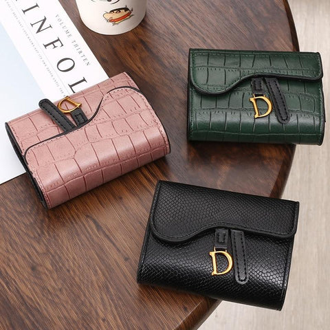 PU Letter Wallet Multi-Card Card Holder Small Multi-functional-BS00604-Veeddydropshipping