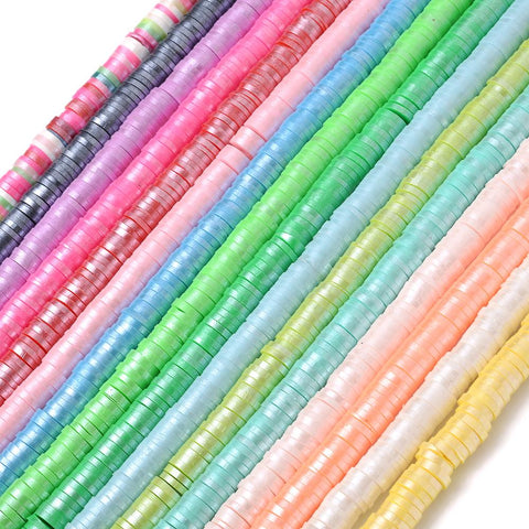 Round  Clay Beads Handmade Disk Loose Spacer Beads For Jewelry-JW01508-Veeddydropshipping