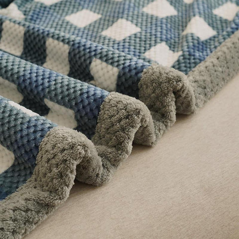Throw Soft Chenille Yarn Knitted Blanket-HA00436-Veeddydropshipping