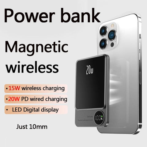 New 20W 10000mAh Macsafe Powerbank Magnetic Power bank Wireless Charger -CE00227-Veeddydropshipping