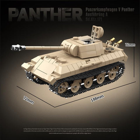 WW2 Military Model Series World War II German Panther Medium Tank-TB01493-Veeddydropshipping