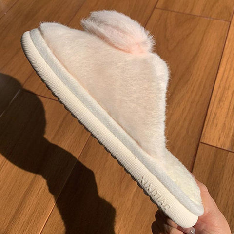 Warm Home Slippers Plush Indoor Household Slides-BS01218-Veeddydropshipping