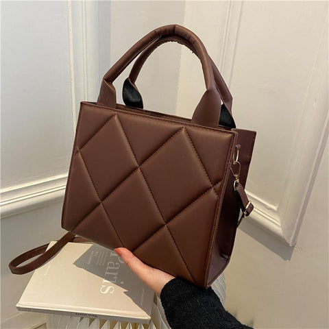 Trendy Plaid Pu Leather Crossbody Bags Fashion Ladies Handbags-BS00143-Veeddydropshipping