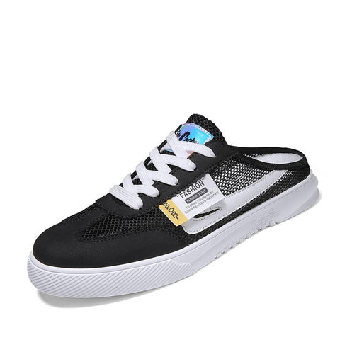 Men Half Shoes Slippers Breathable Flying Weaving-BS01579-Veeddydropshipping