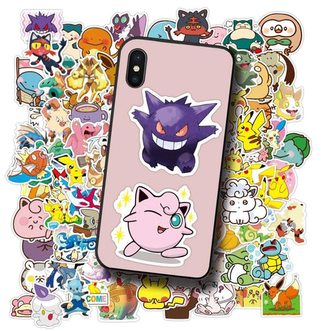 10/30/50/100Pcs Kawaii Pikachu Pokemon Stickers Motorcycle Phone-TB01631-Veeddydropshipping