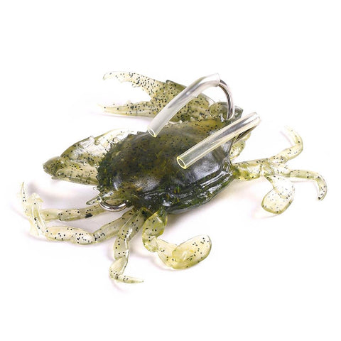 3pcs 19g 3D Simulation Crab Bait With Hook Artificial Soft Silicone Lure-OS00530-Veeddydropshipping