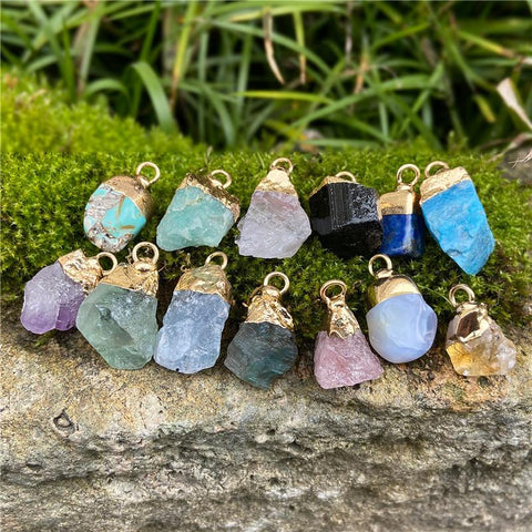 Stone Pendant Rough Original Crystal Pendants For Diy Jewelry-JW01580-Veeddydropshipping