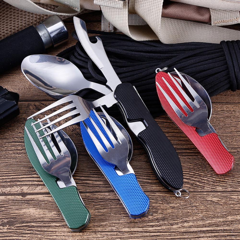 Stainless Steel Bottle Opener 4 In 1 Foldable Tablespoon-OS01254-Veeddydropshipping