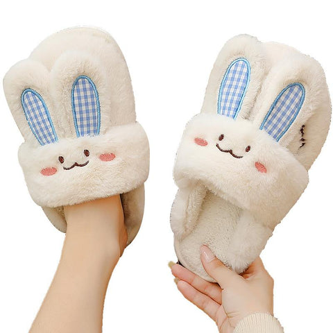 Rabbit Couples Winter Shoes Warm Plush Anti-slip-BS01169-Veeddydropshipping
