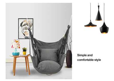 Hammock Chair Outdoor Portable Folding Hanging Rope Swing-HA01645-Veeddydropshipping