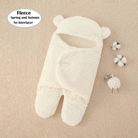 0-9 Months Baby Cocoon for Newborns Winter Warm Flannel Soft Baby Sleeping-TB00700-Veeddydropshipping