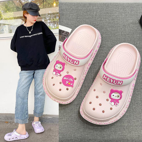 Slippers Thick Bottomed Beach Shoes Breathable-BS01198-Veeddydropshipping