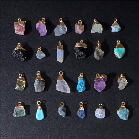 Stone Pendant Rough Original Crystal Pendants For Diy Jewelry-JW01580-Veeddydropshipping