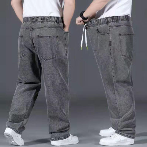 Loose Trousers Male Casual Denim Pants Plus-MF00630-Veeddydropshipping