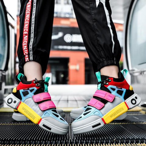 Luxury Casual Platform Vulcanized Shoes Men Trainer Street-BS01433-Veeddydropshipping