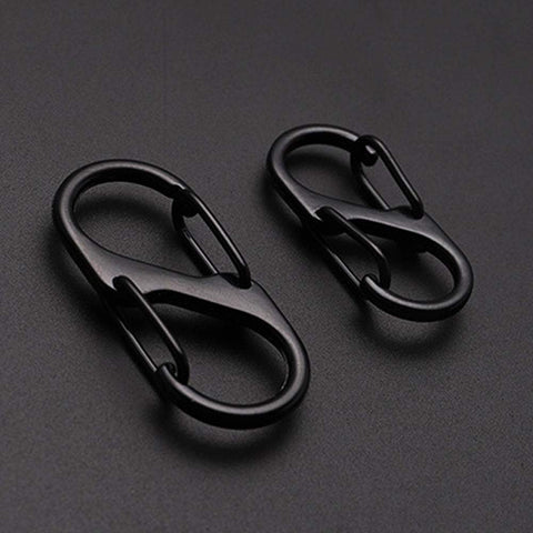 Stainless Steel Carabiner With Lock Mini Outdoor Camping-BS00756-Veeddydropshipping