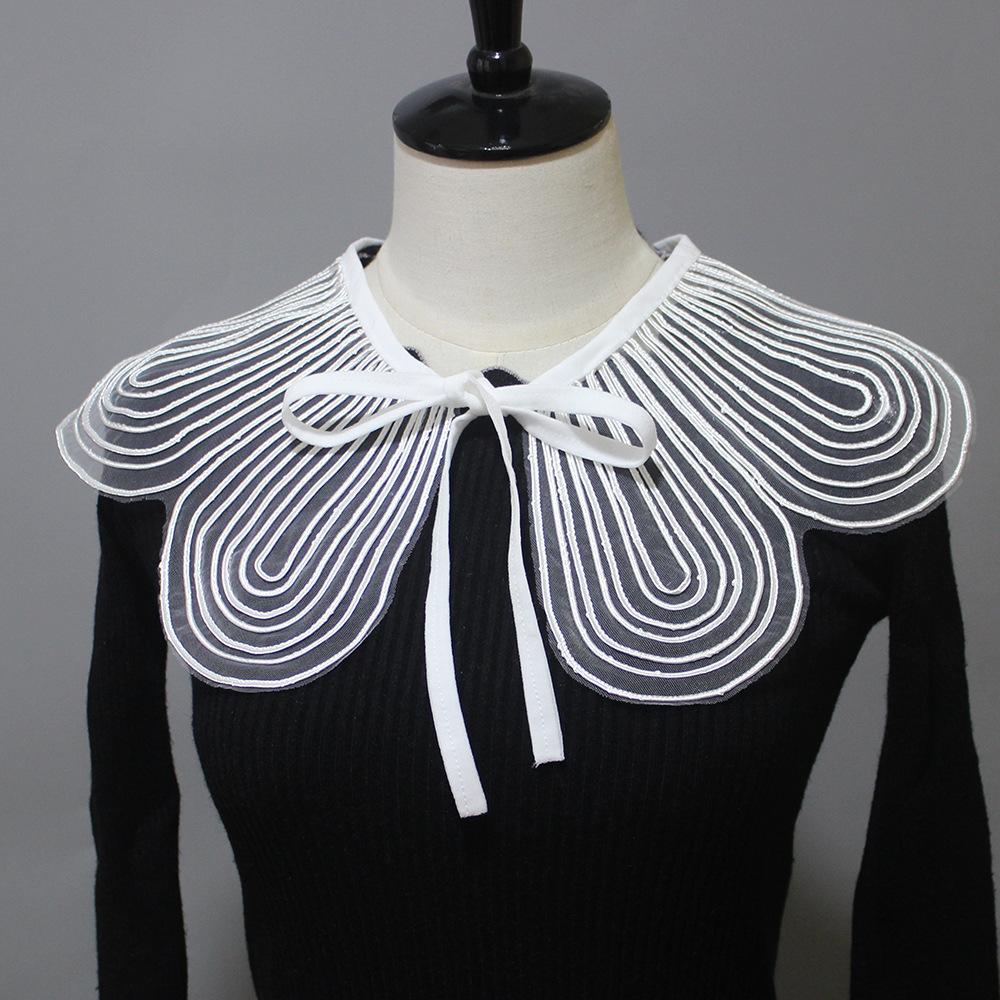 Korean Lapel Doll Fake Collar Shawl-WF01237-Veeddydropshipping