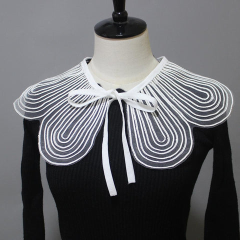 Korean Lapel Doll Fake Collar Shawl-WF01237-Veeddydropshipping