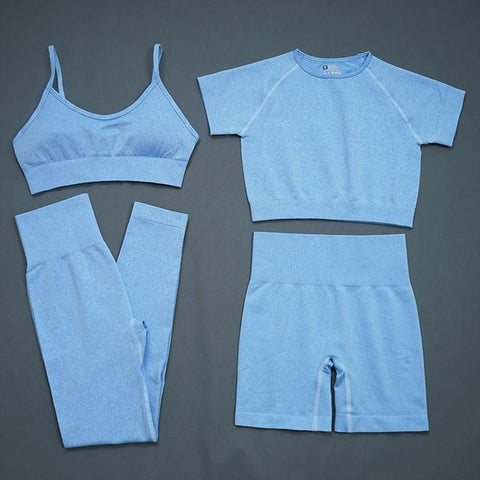 Tracksuit Seamless Women Yoga Set Workout Sportswear Gym Clothing Fitness Bra High-OS00856-Veeddydropshipping