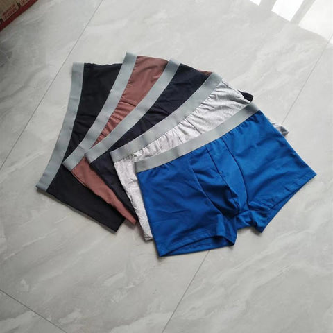 Underwear Male Cotton Boxer Casual  Breathable Underpants-MF01720-Veeddydropshipping