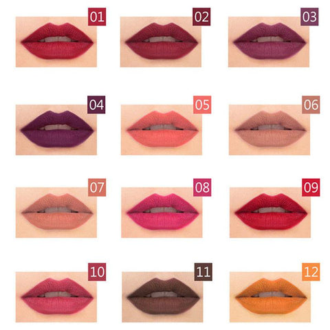 Waterproof Pencil Lipstick Set Pen Matte Lip Liner-BH00646-Veeddydropshipping