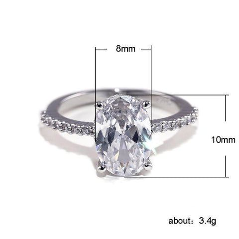 Finger Ring Band Dazzling Brilliant Wedding Anniversary Gift  -JW00579-Veeddydropshipping