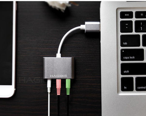 External Sound Card Converter Splitter Adapter Converter Headphone-CO00167-Veeddydropshipping