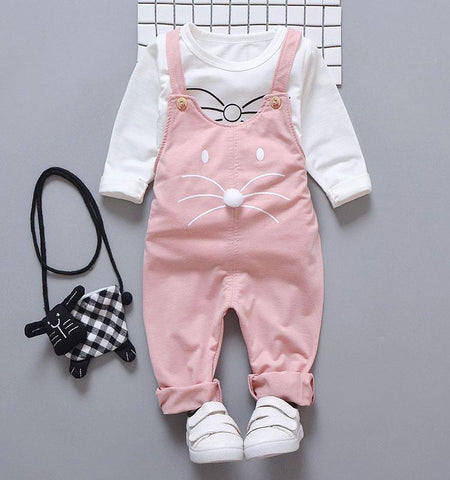 Spring newborn baby girls clothes sets fashion suit T-shirt + pants-TB00730-Veeddydropshipping