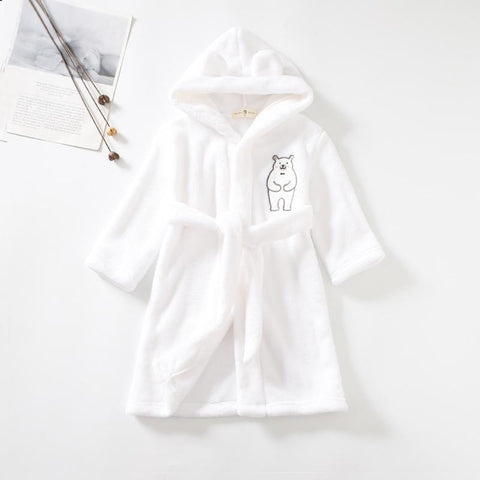 Kids Bathrobe for Girl Children Clothing Girl Flannel Bath Robe Clothes Boy-TB01045-Veeddydropshipping