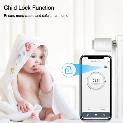 Tuya Smart Radiator Thermostat Programmable Thermostatic RadiatorApp-TI01024-Veeddydropshipping
