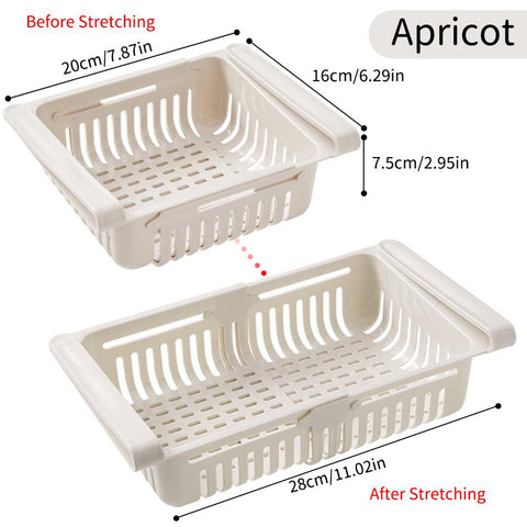 Refrigerator Organizer Retractable Tiered Fridge-HA00796-Veeddydropshipping