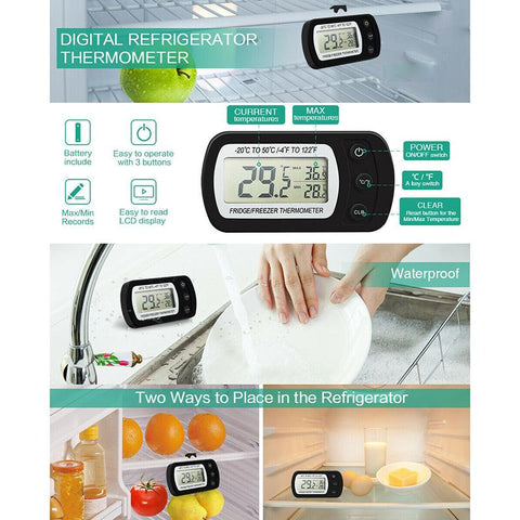 Electronic Thermometer Digital LCD Refrigerator-HA00992-Veeddydropshipping