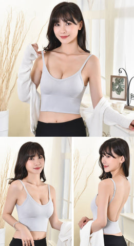 Women Bra Ice Silk Backless Underwear Sexy-Veeddydropshipping