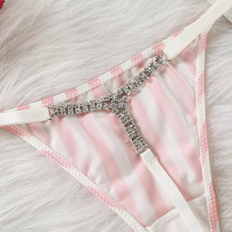 Sexy Women Diamonds Panties Low Waist-WF00994-Veeddydropshipping