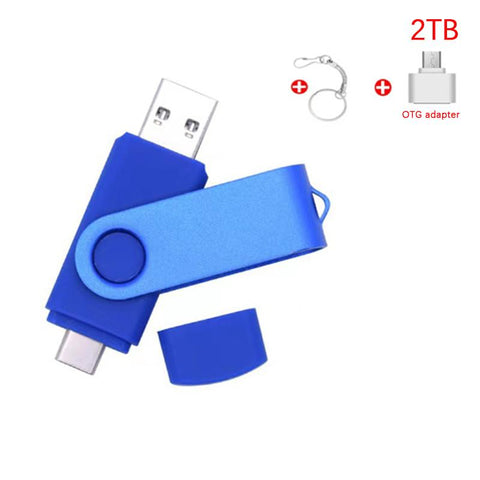 1PC High Speed 32GB 1TB/2TB Metal Pen Drive Usb Stick Usb Flash Drives Flash -CE01472-Veeddydropshipping