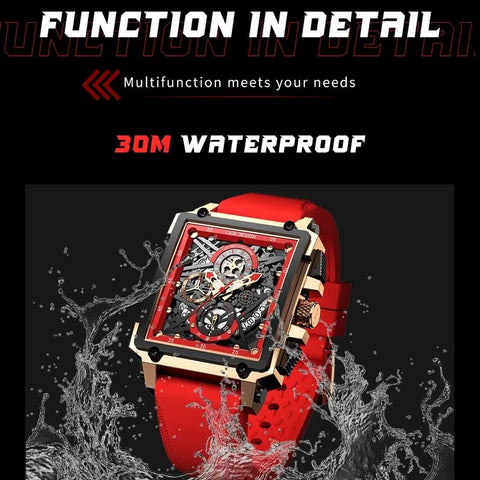 Watch Luxury Waterproof Quartz Square Wrist Watches-JW00726-Veeddydropshipping