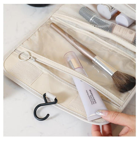 Portable South Korea Simple Girl Heart Toiletry Bag Large-BS00547-Veeddydropshipping