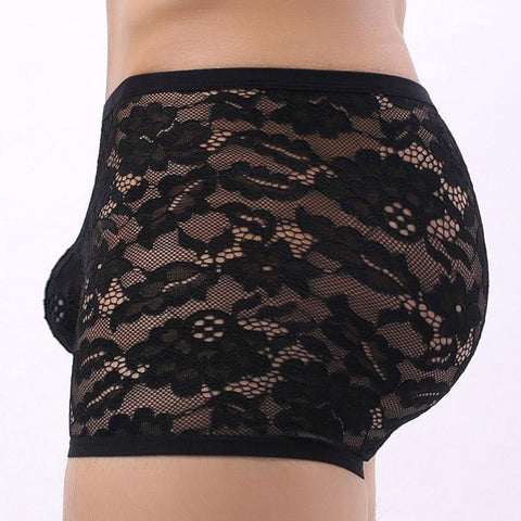 See-through Gay Male Panties Low-waist Penis Pouch Men Boxershorts-MF01517-Veeddydropshipping