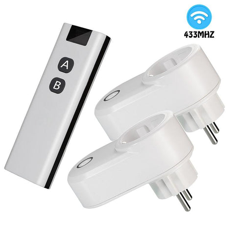 Wireless Remote Control Switch Electrical Outlet Smart EU Wall Socket-TI01140-Veeddydropshipping