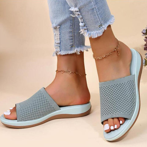Woman Solid Color Walking Shoes Solid Color Female Slippers-BS00899-Veeddydropshipping