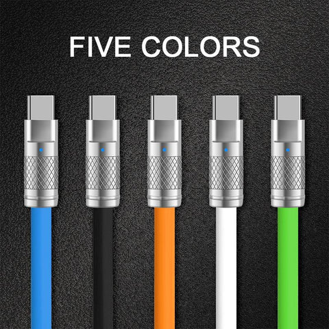 Super Fast Charge Type-C 120W 6A Liquid Silicone Cable Charger Data Cable-PA00407-Veeddydropshipping