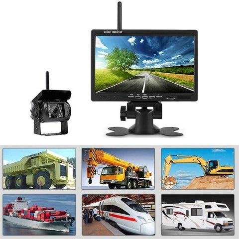 7Inch Monitor Wireless Rear View Backup Camera Night Vision-AM00695-Veeddydropshipping
